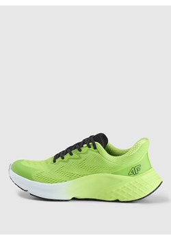 Męskie buty do biegania 4F Freemove Elevated Mesh 4FRSS25FSPOM164 - zielone ze sklepu Sportstylestory.com w kategorii Buty sportowe męskie - zdjęcie 184795854