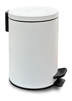 UTILITY Kosz w kolorze białym na śmieci - wys. 25 x Ø 16,8 cm - 3 l ze sklepu Limango Polska w kategorii Kosze na śmieci - zdjęcie 184797304