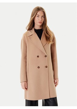 Marella Płaszcz wełniany Good 2523016031 Beżowy Regular Fit ze sklepu MODIVO w kategorii Płaszcze damskie - zdjęcie 184797653