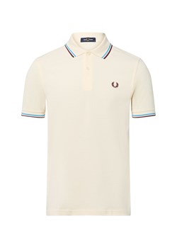 Fred Perry Męska koszulka polo Mężczyźni Bawełna piaskowy jednolity ze sklepu vangraaf w kategorii T-shirty męskie - zdjęcie 184798902