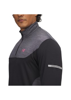 Męska bluza treningowa nierozpinana bez kaptura Under Armour UA Tech Utility 1/4 Zip - czarna ze sklepu Sportstylestory.com w kategorii Bluzy męskie - zdjęcie 184799594