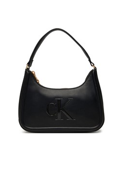 Torebka Calvin Klein Bold Ck Small Shoulder Bag LV04F3230G Czarny ze sklepu eobuwie.pl w kategorii Listonoszki - zdjęcie 184799712