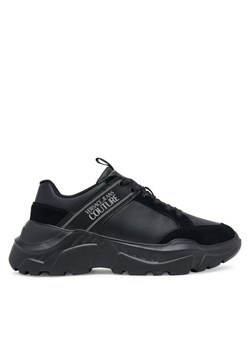 Sneakersy Versace Jeans Couture 79YA3SC2 ZPB30 899 Czarny ze sklepu eobuwie.pl w kategorii Buty sportowe męskie - zdjęcie 184799751