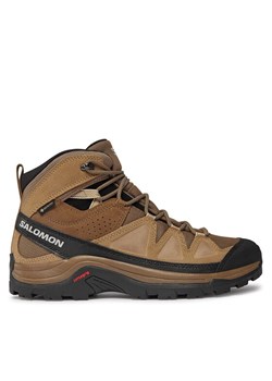 Trekkingi Salomon Quest Rove GORE-TEX L47181400 Brązowy ze sklepu eobuwie.pl w kategorii Buty trekkingowe męskie - zdjęcie 184799754