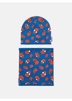 Sinsay - Zestaw: czapka i komin z nadrukiem Spider-Man - granatowy ze sklepu Sinsay w kategorii Czapki dziecięce - zdjęcie 184801092