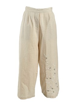 BLE Spodnie w kolorze beżowym ze sklepu Limango Polska w kategorii Spodnie damskie - zdjęcie 184801364