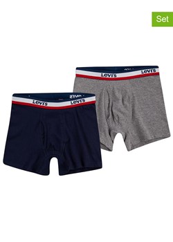 Levi's Kids Bokserki (2 pary) w kolorze granatowym i szarym - id: 17378489 - marki Levi's - 184801490 Levi's Kids Bokserki (2 pary) w kolorze granatowym i szarym ze sklepu Limango Polska w kategorii Majtki dziecięce - zdjęcie 184801490