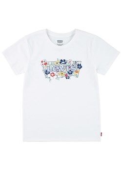 Levi&apos;s Kids Koszulka w kolorze białym ze wzorem ze sklepu Limango Polska w kategorii Bluzki dziewczęce - zdjęcie 184801512