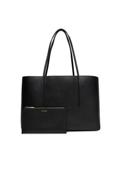 Calvin Klein Torebka Foil Logo Tote W/Pouch LV04F3274G Czarny ze sklepu MODIVO w kategorii Torby Shopper bag - zdjęcie 184801844