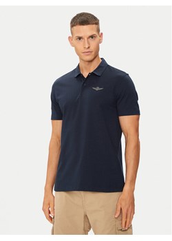 Aeronautica Militare Polo 241PO1780J593 Granatowy Regular Fit ze sklepu MODIVO w kategorii T-shirty męskie - zdjęcie 184801901