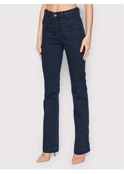 Morgan Jeansy 221-PSVEN Granatowy Bootcut Fit ze sklepu MODIVO w kategorii Jeansy damskie - zdjęcie 184801911