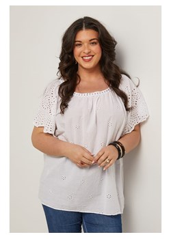 Curvy Lady Bluzka w kolorze białym ze sklepu Limango Polska w kategorii Bluzki damskie - zdjęcie 184808464