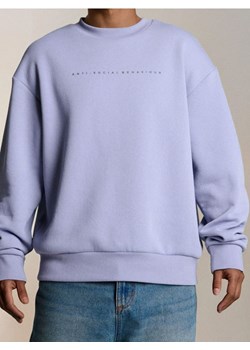 Sinsay - Bluza z napisem - fioletowy ze sklepu Sinsay w kategorii Bluzy męskie - zdjęcie 184810023