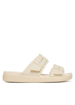 Klapki Crocs Brooklyn Buckle Low Low 211215 Écru ze sklepu eobuwie.pl w kategorii Klapki damskie - zdjęcie 184810250