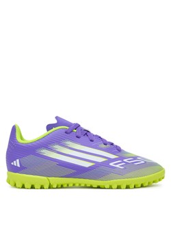 Buty do piłki nożnej adidas F50 Club Turf Boots Kids JI0039 Fioletowy ze sklepu eobuwie.pl w kategorii Buty sportowe dziecięce - zdjęcie 184810274