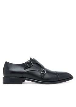 Półbuty BOSS Derrek 50547022 Czarny ze sklepu eobuwie.pl w kategorii Buty eleganckie męskie - zdjęcie 184810322