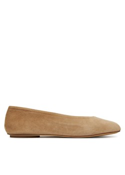 Weekend Max Mara Baleriny Todisuede 2525526074600 Beżowy ze sklepu MODIVO w kategorii Balerinki - zdjęcie 184810952