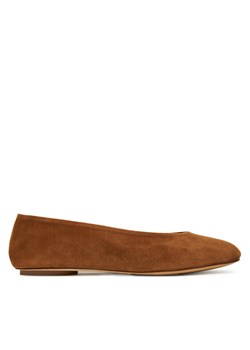 Weekend Max Mara Baleriny Todisuede 2525526074600 Brązowy ze sklepu MODIVO w kategorii Balerinki - zdjęcie 184811001
