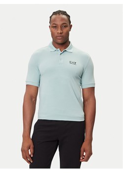 EA7 Emporio Armani Polo 8NPF14 PJVQZ U9066 Niebieski Regular Fit - id: 0000305571656 - marki Emporio Armani - 184811802 EA7 Emporio Armani Polo 8NPF14 PJVQZ U9066 Niebieski Regular Fit ze sklepu MODIVO w kategorii T-shirty męskie - zdjęcie 184811802