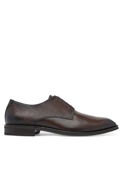 BOSS Półbuty Derrek 50547055 Brązowy ze sklepu MODIVO w kategorii Buty eleganckie męskie - zdjęcie 184811803