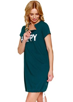 Doctor Nap bawełniana koszula nocna ciążowa TCB.9504.EMERALD, Kolor butelkowa zieleń, Rozmiar S, Doctor Nap ze sklepu Primodo w kategorii Bielizna ciążowa - zdjęcie 184812180