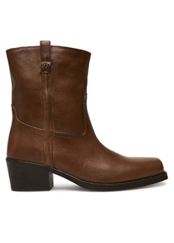Weekend Max Mara Botki Ranch 2525796034600 Brązowy - id: 0000305590022 - marki Max Mara - 184812911 Weekend Max Mara Botki Ranch 2525796034600 Brązowy ze sklepu MODIVO w kategorii Botki - zdjęcie 184812911