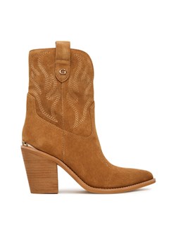 Guess Kowbojki FLTSAL SUE10 Brązowy ze sklepu MODIVO w kategorii Botki - zdjęcie 184812923