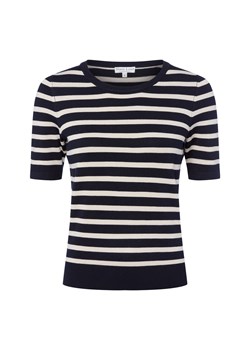 Marie Lund Damska koszulka z dzianiny Kobiety Sztuczne włókno granatowy w paski ze sklepu vangraaf w kategorii Bluzki damskie - zdjęcie 184813334