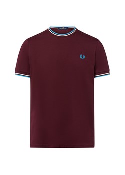 Fred Perry Koszulka męska Mężczyźni Bawełna bordowy jednolity ze sklepu vangraaf w kategorii T-shirty męskie - zdjęcie 184813363