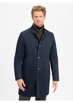 Cinque Płaszcz - Cichoice Mężczyźni Bawełna czarny jednolity ze sklepu vangraaf w kategorii Płaszcze męskie - zdjęcie 184813381