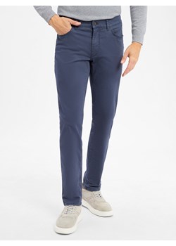 BRAX Spodnie - Cadiz Mężczyźni Bawełna indygo jednolity ze sklepu vangraaf w kategorii Spodnie męskie - zdjęcie 184813392