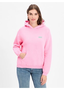 american vintage Damska bluza z kapturem - Izubird Kobiety Bawełna różowy jednolity ze sklepu vangraaf w kategorii Bluzy damskie - zdjęcie 184813411