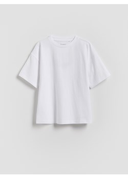 Reserved - Bawełniany t-shirt - biały ze sklepu Reserved w kategorii T-shirty chłopięce - zdjęcie 184813904