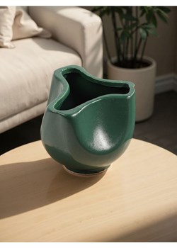 Sinsay - Doniczka ceramiczna o nieregularnym kształcie - zielony ze sklepu Sinsay w kategorii Doniczki i osłonki - zdjęcie 184815003