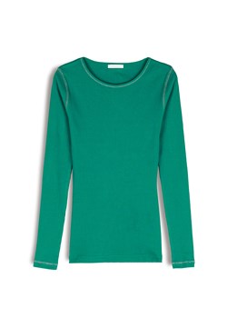 GATE Prążkowany top z metaliczną nitką 34 ze sklepu gateshop w kategorii Bluzki damskie - zdjęcie 184816711