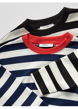 Reserved - Bluza regular w paski - granatowy - id: ZR409-59X - marki Reserved - 184818632 Reserved - Bluza regular w paski - granatowy ze sklepu Reserved w kategorii Bluzy damskie - zdjęcie 184818632