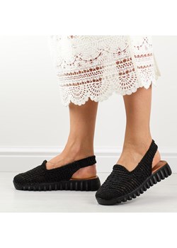 Czarne plecione sandały, buty damskie T.Sokolski 806 ze sklepu suzana.pl w kategorii Półbuty damskie - zdjęcie 184827684