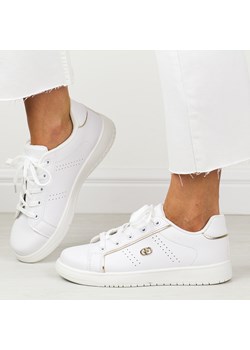 Białe sportowe buty damskie Potocki 01301 ze sklepu suzana.pl w kategorii Trampki damskie - zdjęcie 184831014