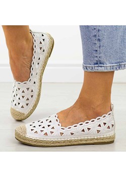 Białe espadryle damskie, półbuty Potocki 16348 ze sklepu suzana.pl w kategorii Espadryle damskie - zdjęcie 184835280