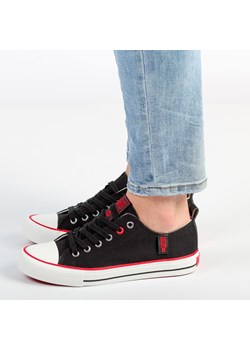 Czarne trampki damskie Big Star Jj274122 ze sklepu suzana.pl w kategorii Trampki damskie - zdjęcie 184836891