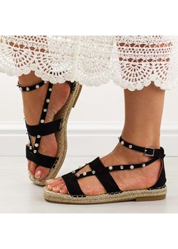 Czarne espadyle damskie, sandały S.Barski 33132 ze sklepu suzana.pl w kategorii Espadryle damskie - zdjęcie 184838090