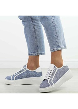 Niebieskie sneakersy damskie McBraun 23356 ze sklepu suzana.pl w kategorii Trampki damskie - zdjęcie 184838453
