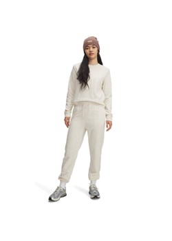 Damskie spodnie dresowe Under Armour UA Rival Terry Jogger - białe ze sklepu Sportstylestory.com w kategorii Spodnie damskie - zdjęcie 184839422