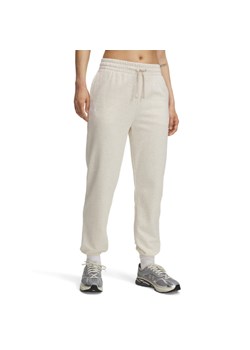 Damskie spodnie dresowe Under Armour UA Rival Terry Jogger - białe ze sklepu Sportstylestory.com w kategorii Spodnie damskie - zdjęcie 184839423