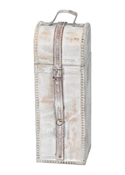 POSIWIO Walizka w kolorze białym na butelki - 12 x 35 x 12 cm ze sklepu Limango Polska w kategorii Naczynia - zdjęcie 184839932