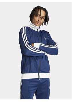 adidas Bluza adicolor Classics Beckenbauer IP0418 Niebieski Slim Fit ze sklepu MODIVO w kategorii Bluzy męskie - zdjęcie 184840724