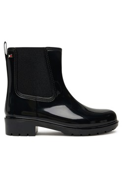 Tommy Hilfiger Kalosze Flag Hardware FW0FW08966 Czarny ze sklepu MODIVO w kategorii Kalosze damskie - zdjęcie 184840814