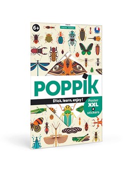 Ploppik Plakat edukacyjny &quot;Insects&quot; z naklejkami - 3+ ze sklepu Limango Polska w kategorii Zabawki - zdjęcie 184841574