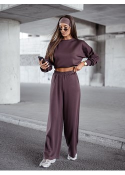 KOMPLET DRESOWY BLUZA+ SPODNIE- CZEKOLADOWY ze sklepu olika.com.pl w kategorii Dresy damskie - zdjęcie 184842441