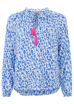 Zwillingsherz Bluzka &quot;Colorful Leopard&quot; w kolorze niebiesko-białym ze sklepu Limango Polska w kategorii Bluzki damskie - zdjęcie 184843654